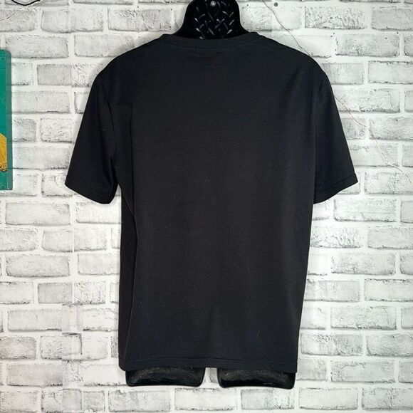 ROMWE Stevenrhodes Figure & Slogan Graphic Tee, School, Size Medium - Picture 5 of 6